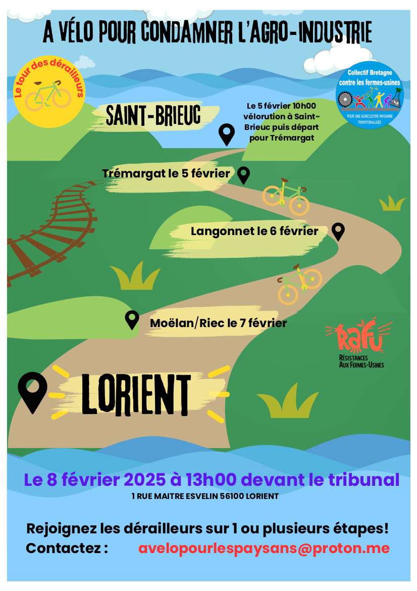 Halte du "Tour des Dérailleurs" et débat sur "l'ammoniac et notre santé environnementale"